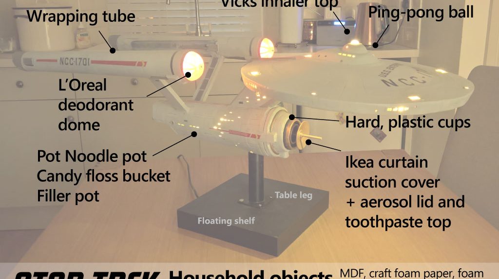 Star Trek USS Enterprise scratch built model kit