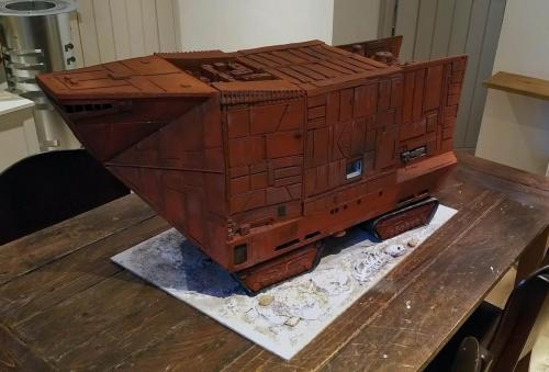 Star Wars Sandcrawler, scratch built diorama