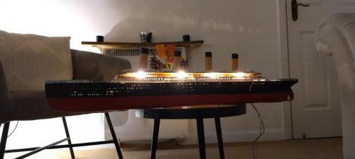 Occre Titanic model construction stages