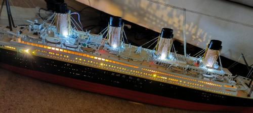 Occre Titanic model construction stages